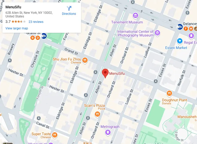 Location, 62B Allen St, New York, NY 10002, United States